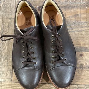 New Samuel Hubbard mens leather shoes size 12 XW brown